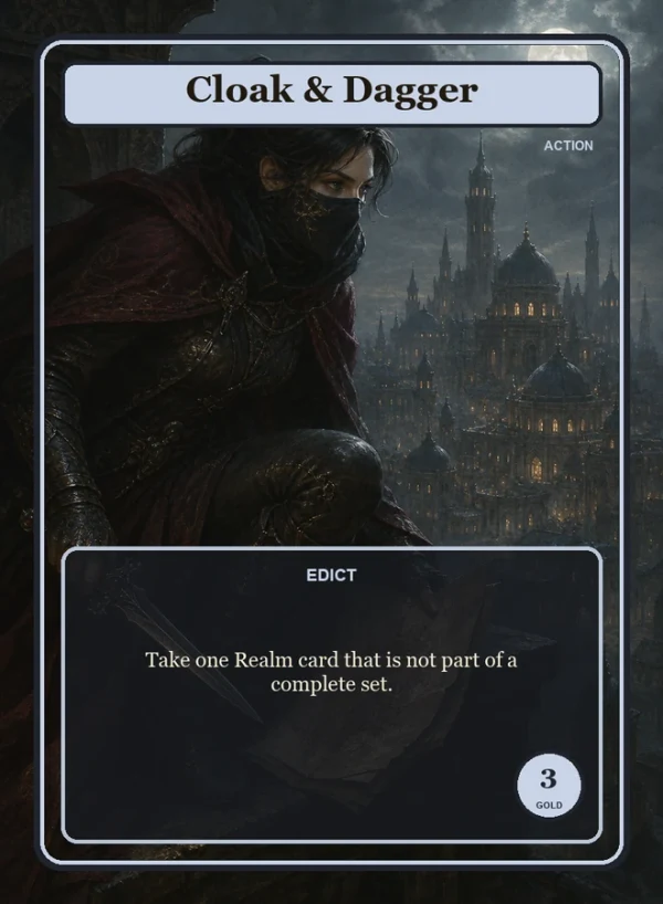 The Cloak and Dagger action card