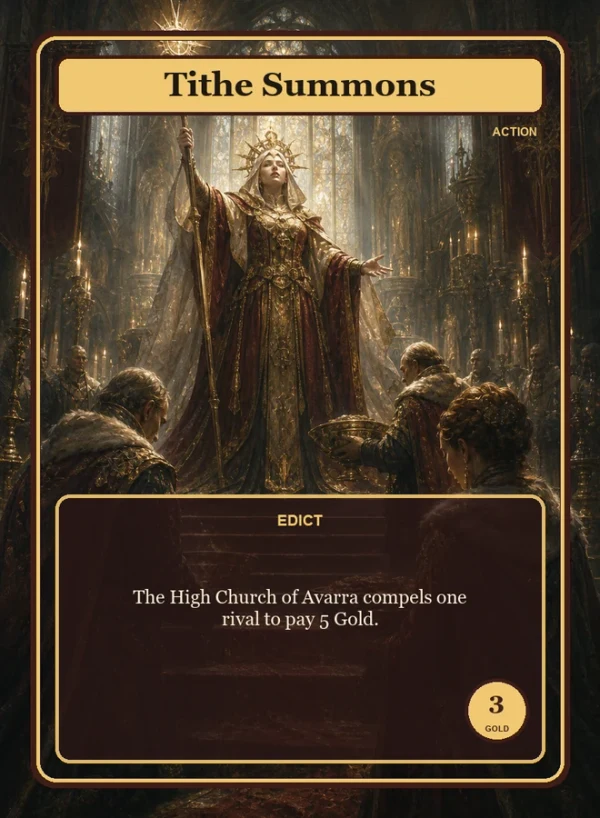 The Tithe Summons action card