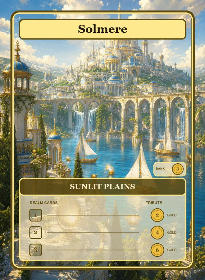 The Solmere realm card